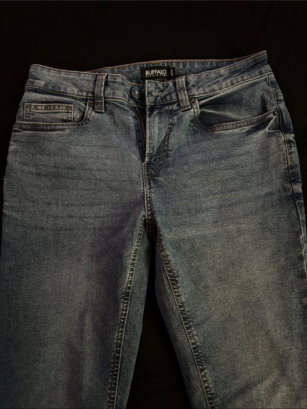 Buffalo David Bitton Men’s Slim Straight Blue Jeans